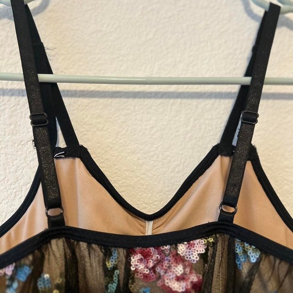 Sequined fairycore dance wear dress with one piece shape wearsize S-M - Picture 6 of 7